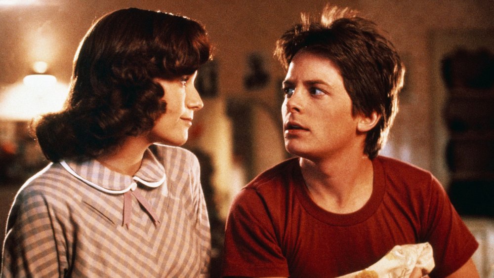 Lea Thompson and Michael J. Fox in Back to the Future