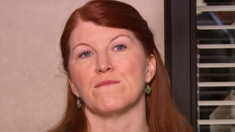 Meredith talking to camera