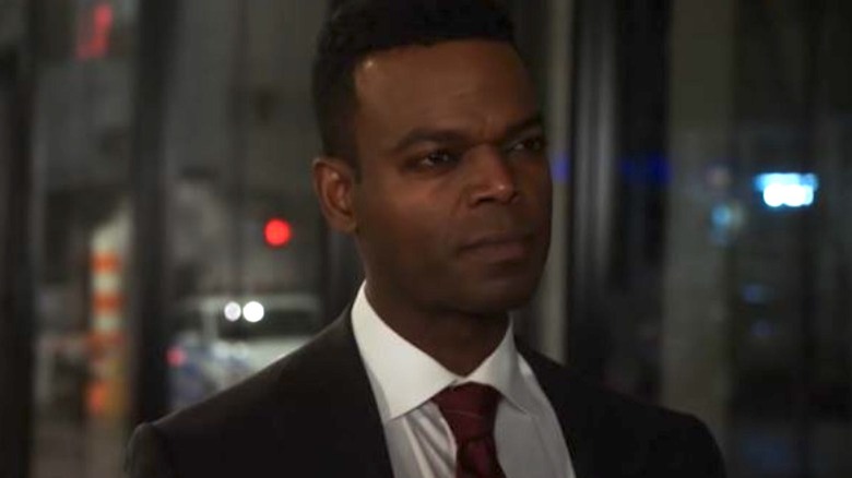Law and Order Garland intense look