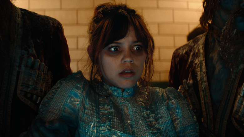 Astrid looking terrified in Beetlejuice Beetlejuice (2024)