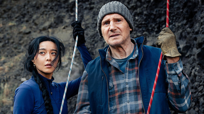 Dhani and Mike are concerned in "Ice Road: Vengeance" (2025)