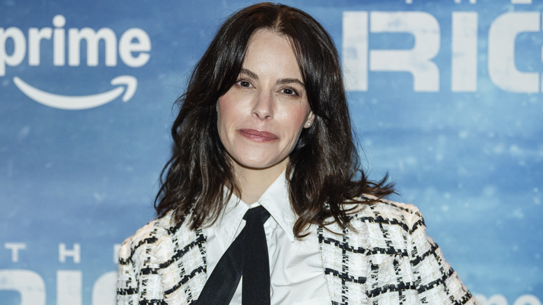 Emily Hampshire smiling at screening for The Rig Season 2