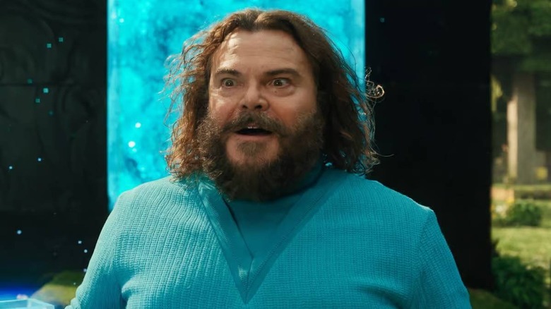 Steve looking amazed in A Minecraft Movie (2025)