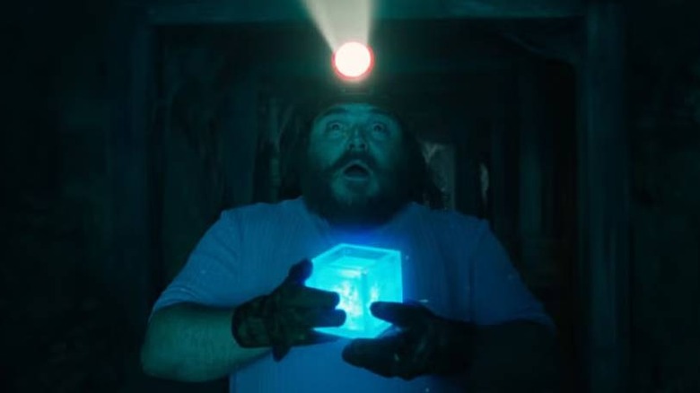 Steve holding the Orb of Dominance in A Minecraft Movie