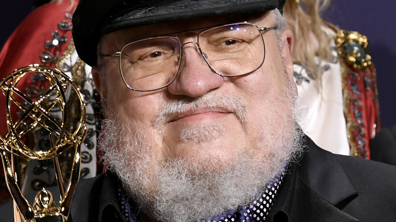 George R.R. Martin on the red carpet