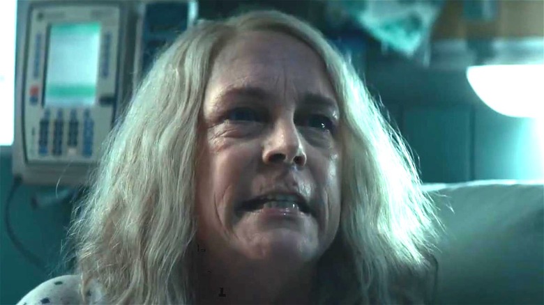 Laurie Strode in hospital bed