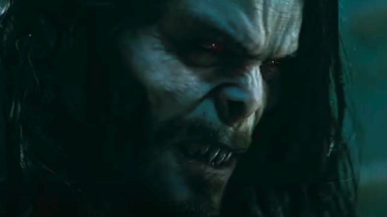Morbius sneering
