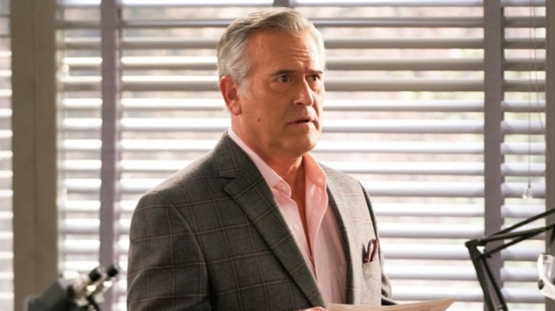 John Griffin looks concerned in A.P. Bio