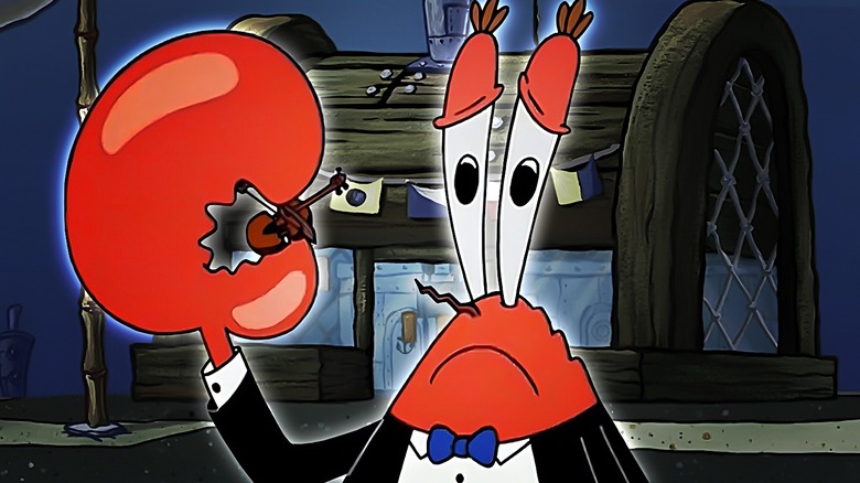 Mr. Krabs sad