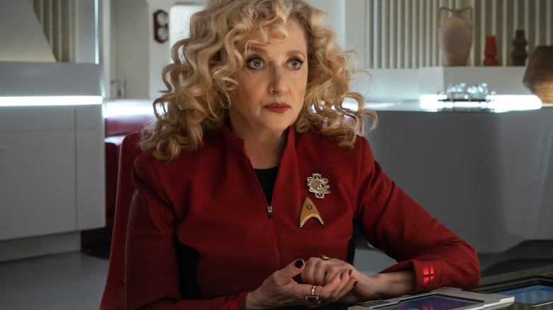 Chief Engineer Pelia on the bridge in Star Trek: Strange New Worlds