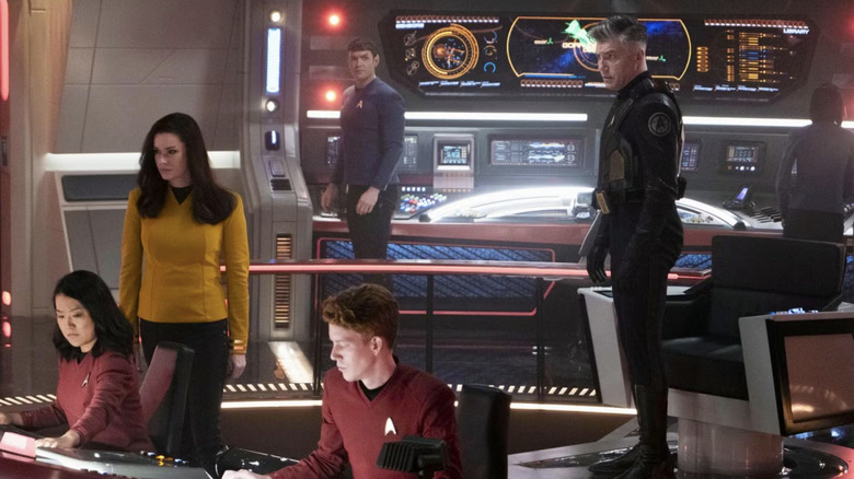 Pike commands the bridge in Star Trek: Strange New Worlds