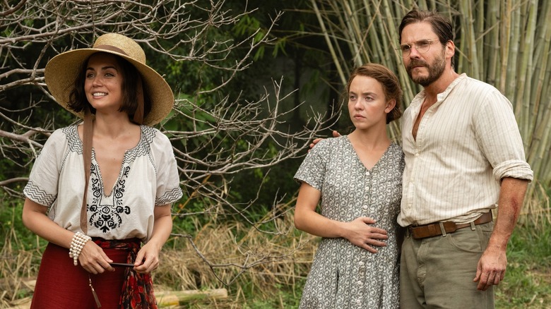 Heinz, Marget, and Eloise stand on the beach in Eden
