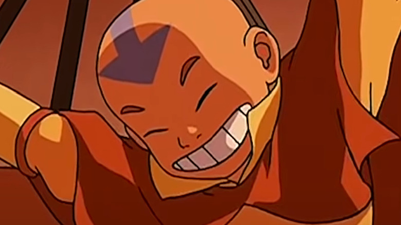 Aang smiles