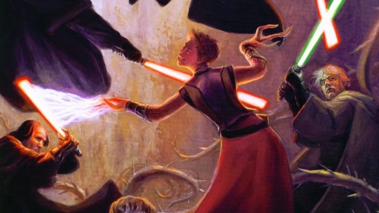 Abeloth battles Jedi and Sith