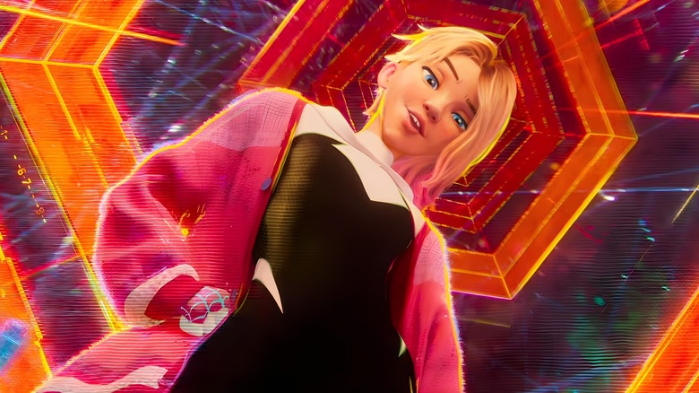 Gwen Stacy in a portal