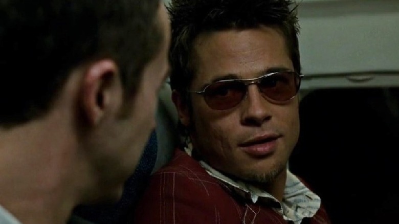 Tyler Durden in a plane