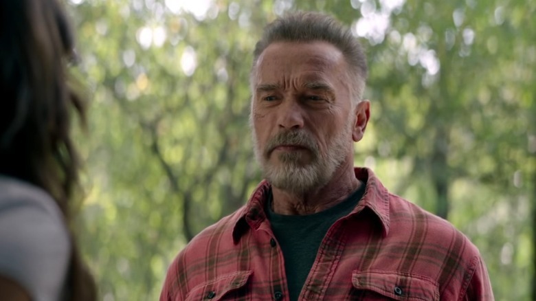 The original T-800 talking outside