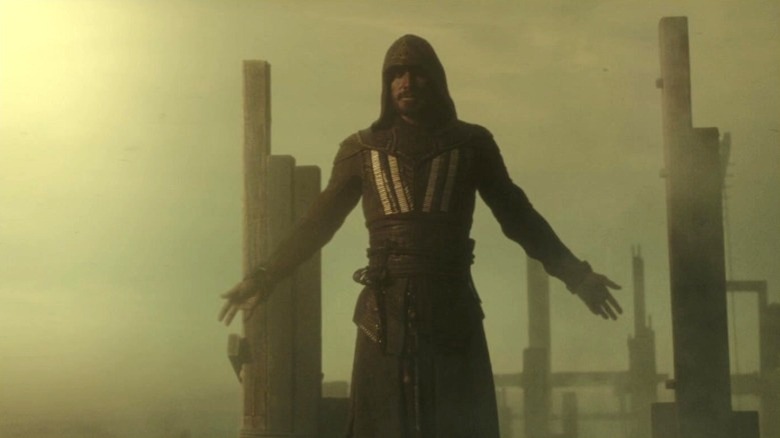 Cal Lynch poses dramatically in Assassin's Creed (2016)