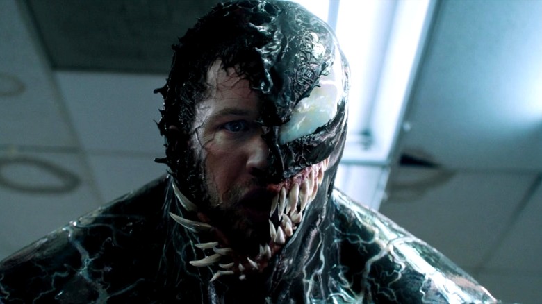 Eddie Brock turning into Venom (2018)