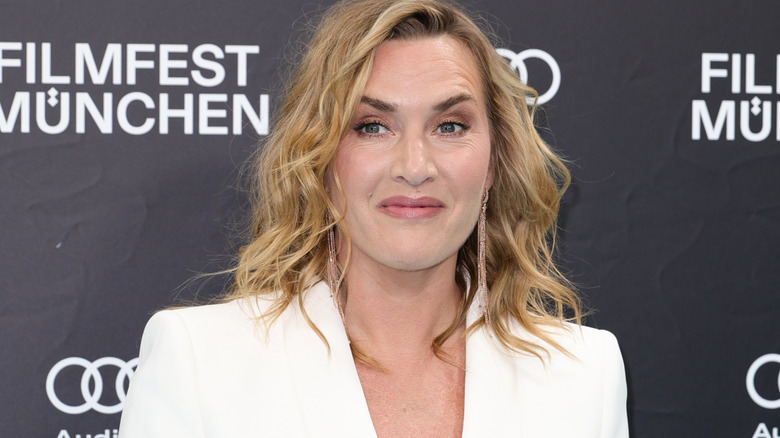 Kate Winslet in white blazer