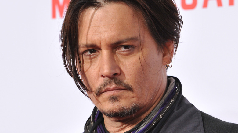 Johnny Depp at Mortdecai premiere