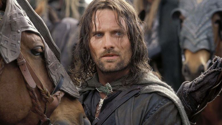 Aragorn prepares to ride