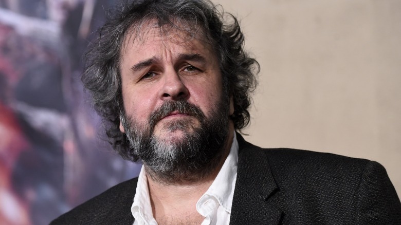 Peter Jackson looks into camera