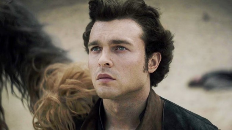 Han Solo frowning in "Solo: A Star Wars Story."
