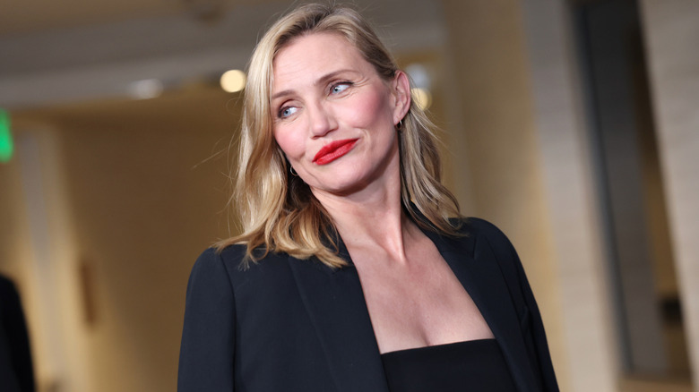 Cameron Diaz smiling at an event