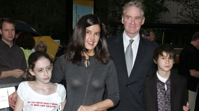 Phoebe Cates, Kevin Kline, and their children