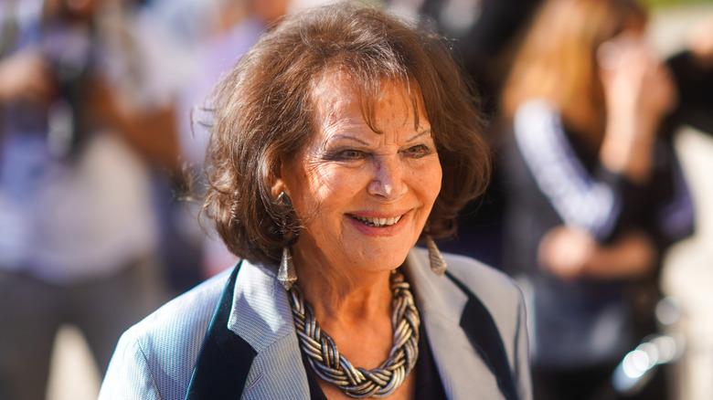 Claudia Cardinale at Armani's Fashion Week showing in 2019