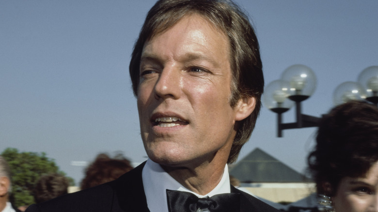 Richard Chamberlain looking to the side