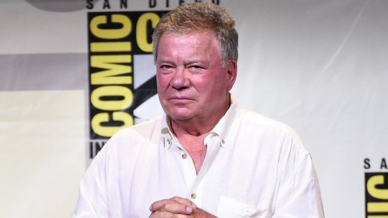 William Shatner scowling at Comic-Con