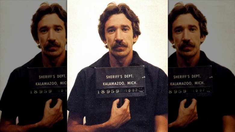 A young Tim Allen's mug shot from Kalamzoo, Mich.