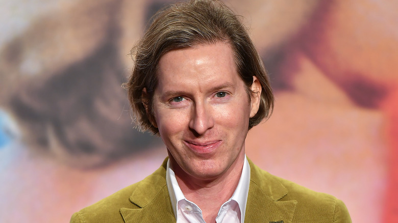 Wes Anderson smiling
