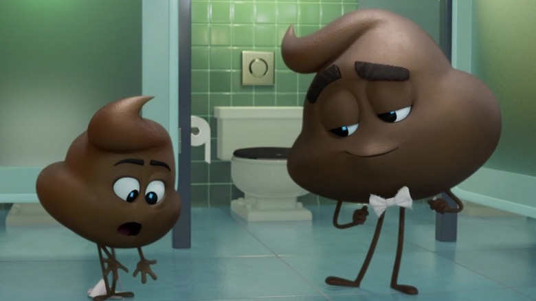 Poop emoji characters in The Emoji Movie