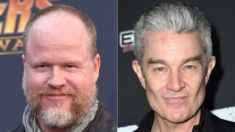 Joss Whedon and Jeremy Masters smiling