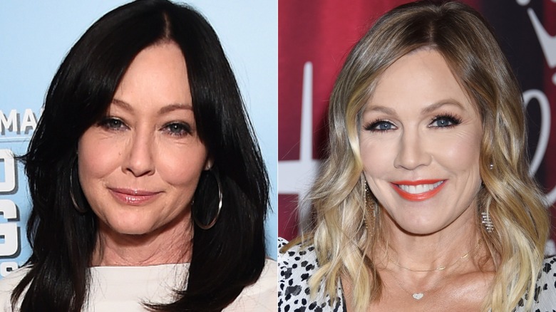 Shannen Doherty and Jennie Garth looking forward