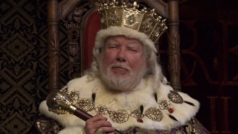 Barry Nottingham sits on his throne in "Bedtime Stories" (2008)