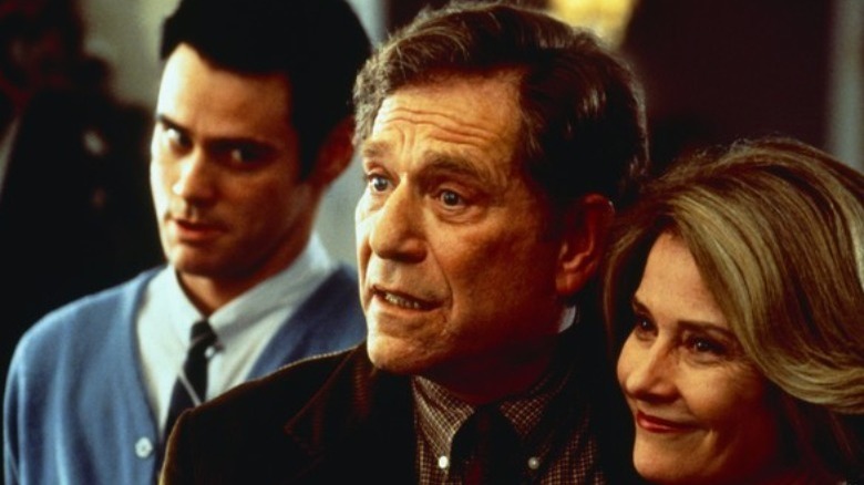 George Segal looking shocked and worried