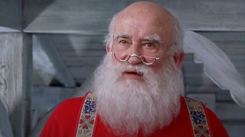 Santa Claus without hat