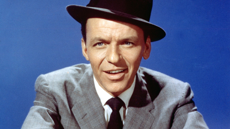 Frank Sinatra wearing hat