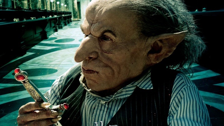 Warwick Davis in the Harry Potter series