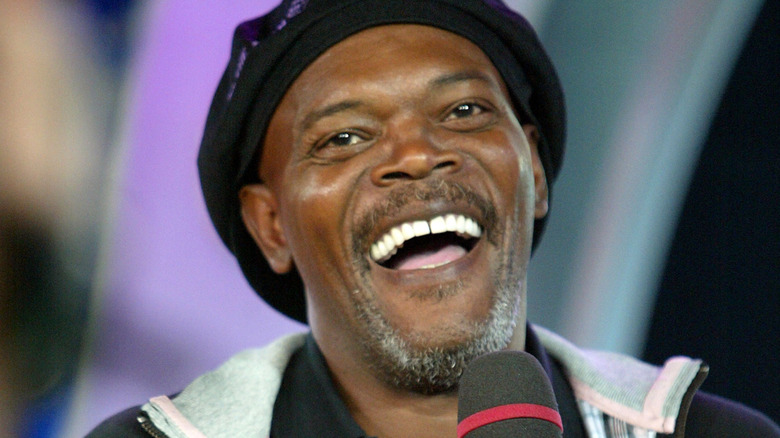 Samuel L. Jackson laughing