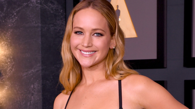 Jennifer Lawrence posing and smiling