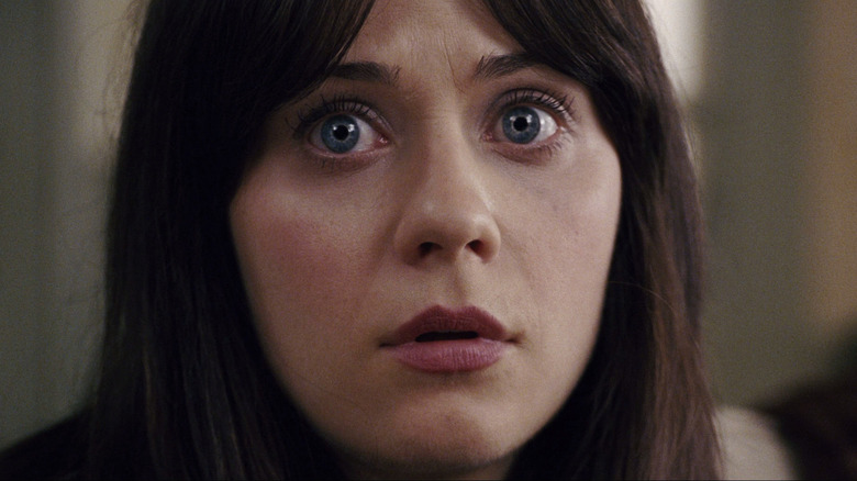 Zooey Deschanel is wide eyed