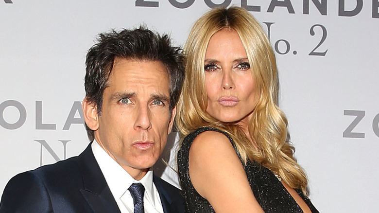Heidi Klum and Ben Stiller at Zoolander 2 premiere