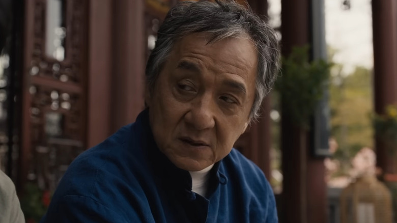 Mr. Han looking over shoulder in Karate Kid: Legends