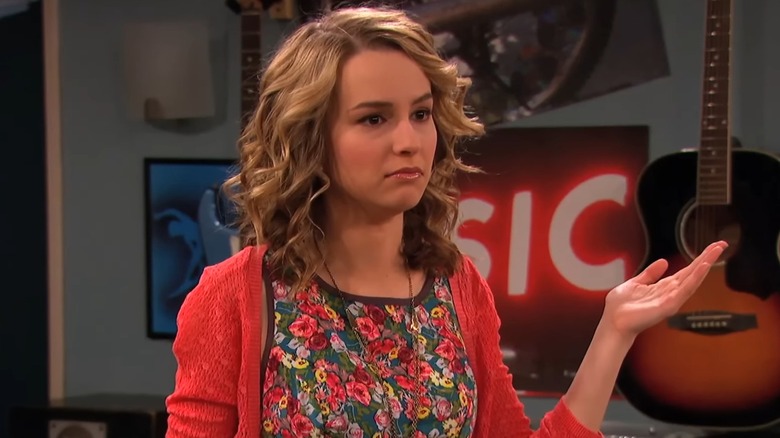 Teddy shrugging on Good Luck Charlie