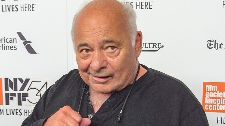 Burt Young clenching fist